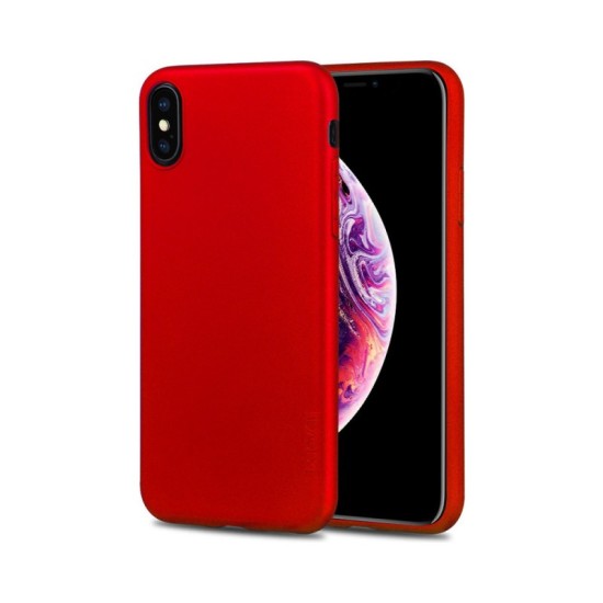 Husa silicon slim Iphone X - Rosu